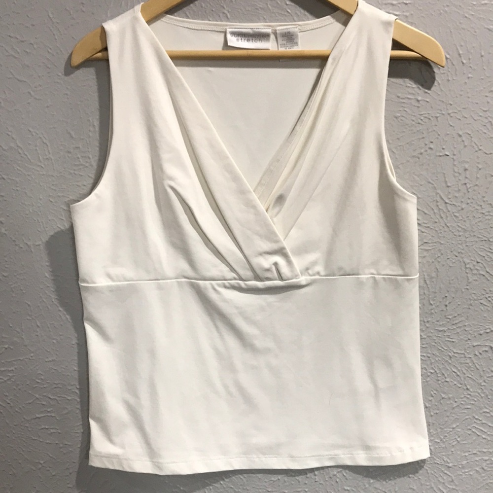 Worthington white spandex shirt